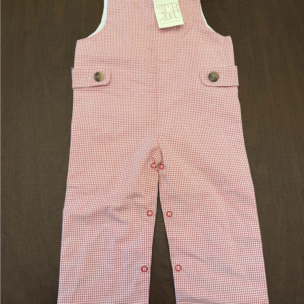 The Beaufort Bonnet Company Red Checkered Christmas Little Boys Outfit